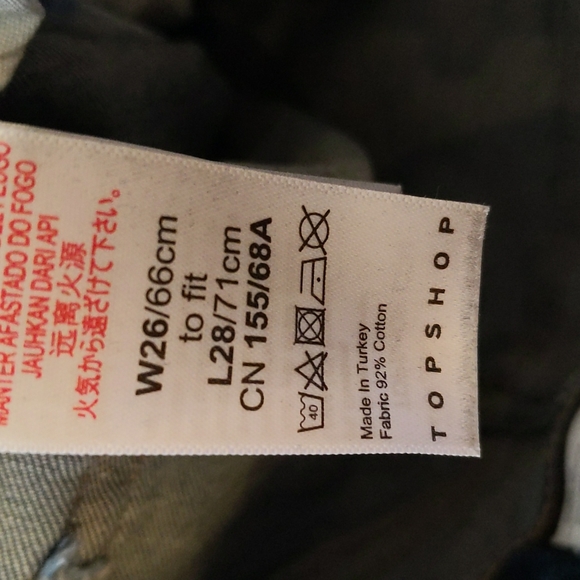 Topshop high waisted Jamie jean medium wash petite - Picture 4 of 5